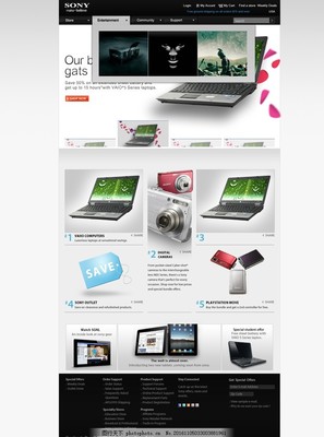 探索索尼網(wǎng)站設(shè)計 簡約、品牌與用戶體驗的完美融合